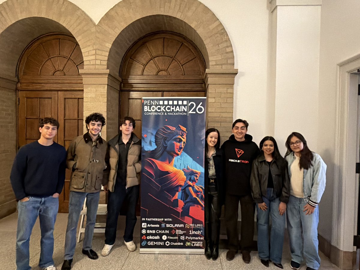 Fordham Blockchain members at the Penn Blockchain Conference and Hackathon